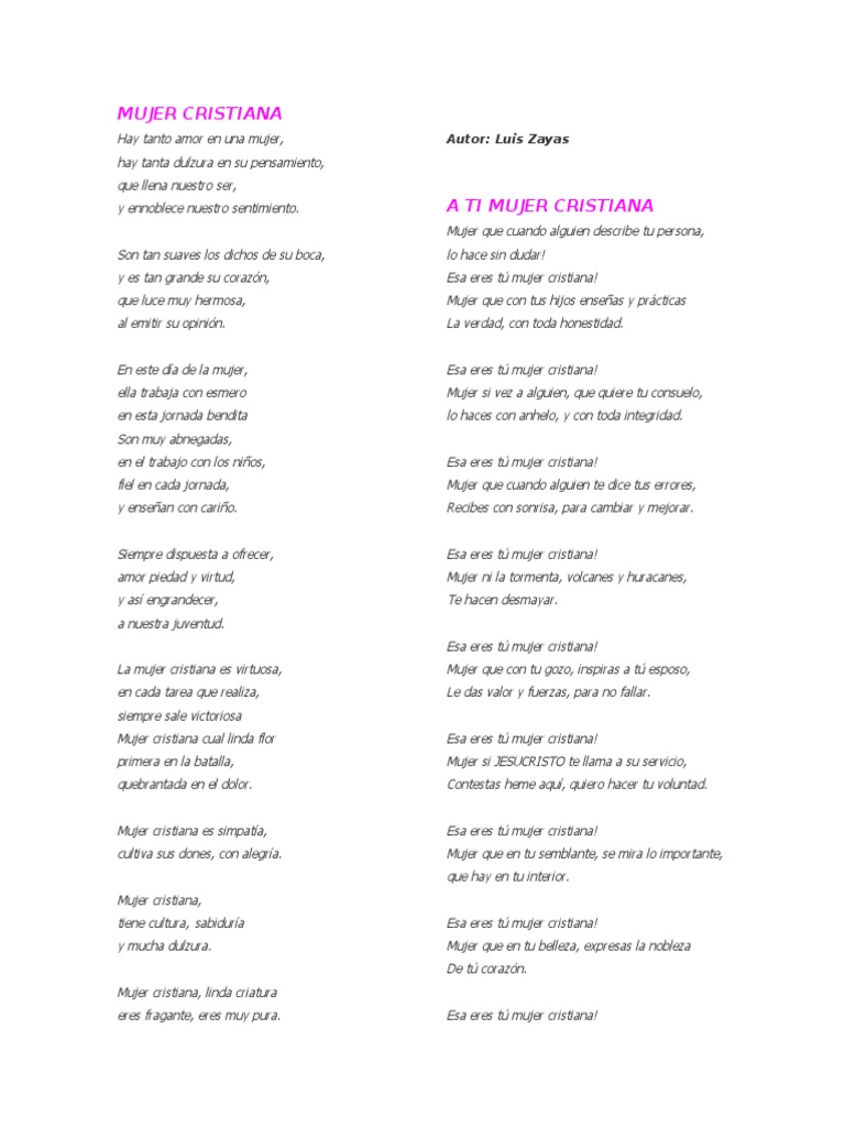 Mujer Cristiana | PDF | Amor | Dios, image size:768x1024