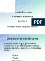 Operaciones Binarios