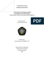 Hanifa Bennu Nur - 197020200111015 - Keperilakuan Keuangan - Perencanaan Waris, Pensiun & Manaj. Kekayaan PDF