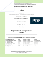 La Protection de La Vie Privee Sur Internet PDF