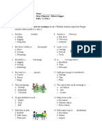 Soal Bahasa Inggris KLS 2