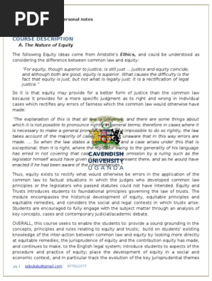 equity personal notes.docx