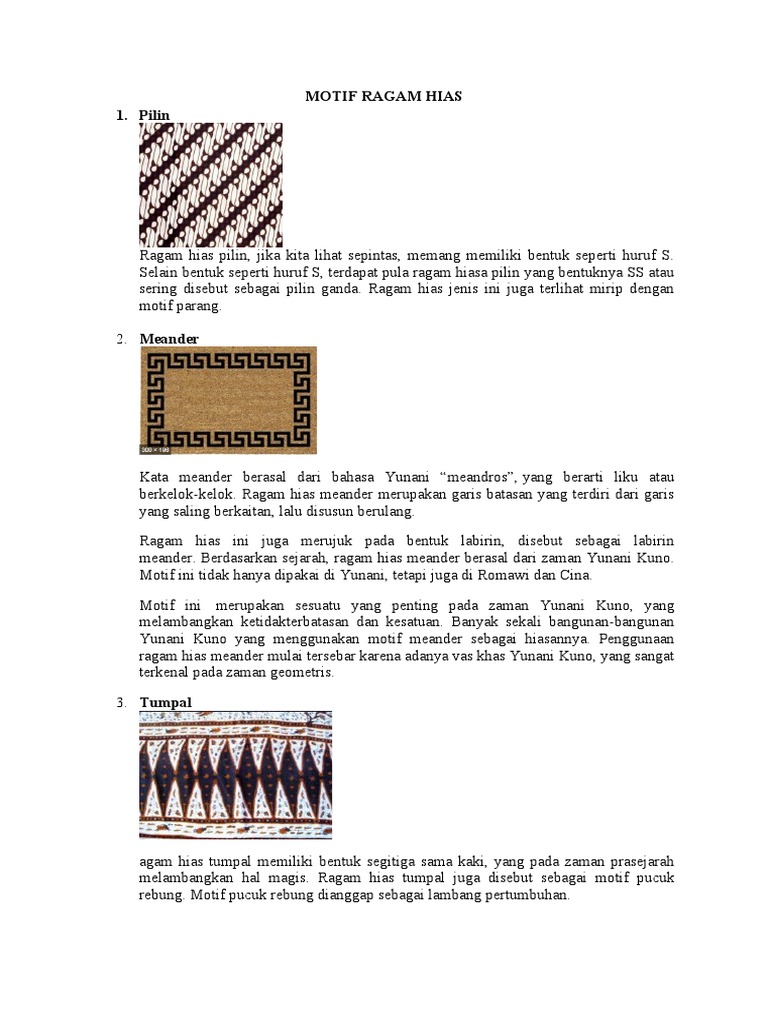 Motif Ragam Hias
