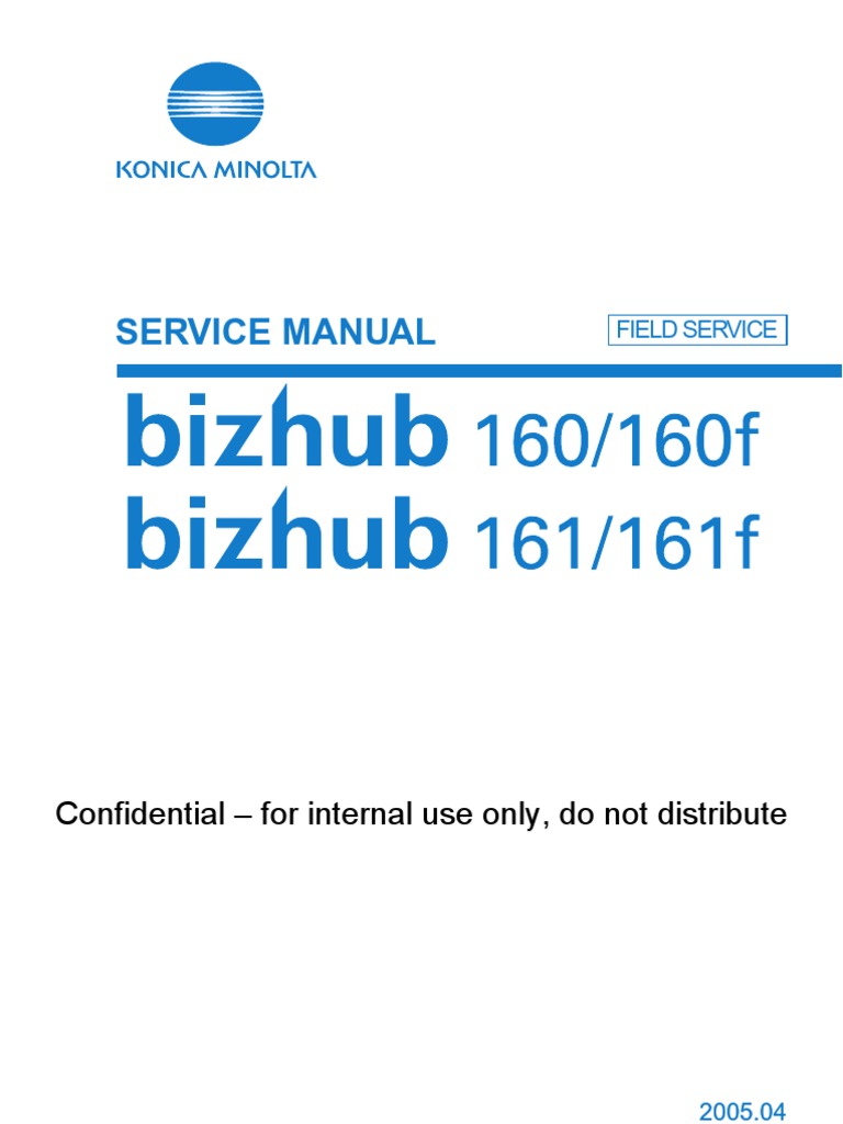 Service Manual Bizhub 160 161f | Ac Power Plugs And Sockets | Electrical  Connector