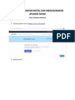 Tutorial Penggunaan Aplikasi Zoom PDF