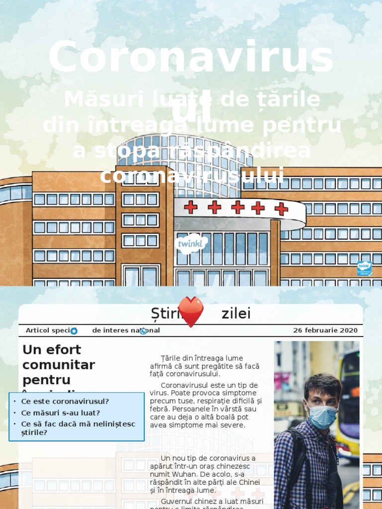 Coronavirusul Explicat Pe Intelesul Copiilor