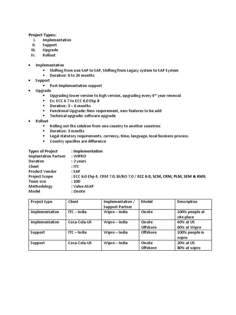 SAP FICO Project Implementation Overview | PDF | Server (Computing ...