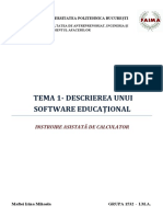 IAC Maftei Irina-Descrierea - Unui - Software - Educational