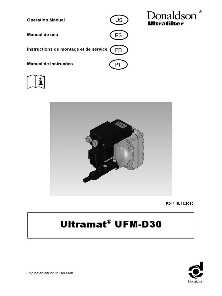 Donaldson UfmD30 Manual PDF PDF Relay Safety