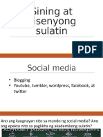 Wikang Filipino Internet at Social Media