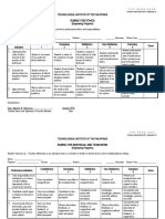 Rubrics For SO H, I, J, K, L