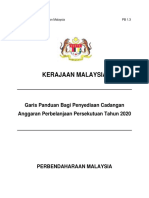 PB 1.3 - Garis Panduan Anggaran Perbelanjaan Persekutuan Tahun 2020 (15032019)