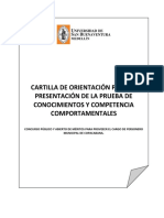 Cartilla Orientacion Prueba Conocimiento Competencias Comportamentales PDF