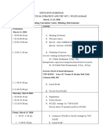 TENTATIVE SCHEDULE Workshop NCLEX