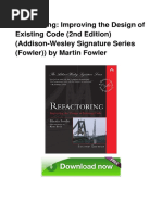 Refactoring Improving The Design of Exis PDF