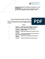 Pliego de Especificaciones Tecnicas Particulares Bacheo