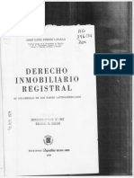 Concise title for document on José Luis Pérez Lasala's work on real estate and property registration law