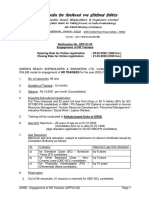 HR Trainee 2020-21 Detailed Advt PDF
