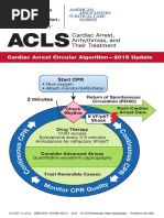 Checklist & Algoritma ACLS | PDF | Cardiopulmonary Resuscitation | Heart
