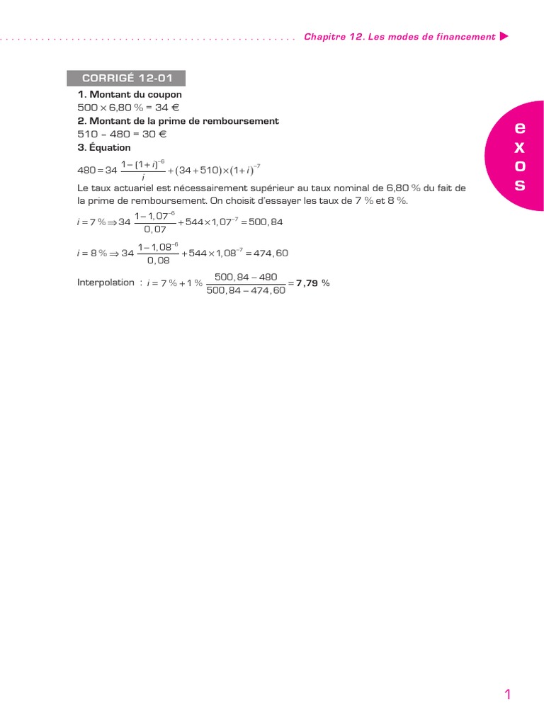 Taux de rendement des obligations | PDF | Obligation (Finance) | Taux d ...
