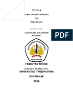 Aspek Hukum Konstruksi Dan Etika Profesi (Alfin)