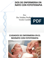 Cuidados de Enfermeria en El Neonato Con Fototerapia