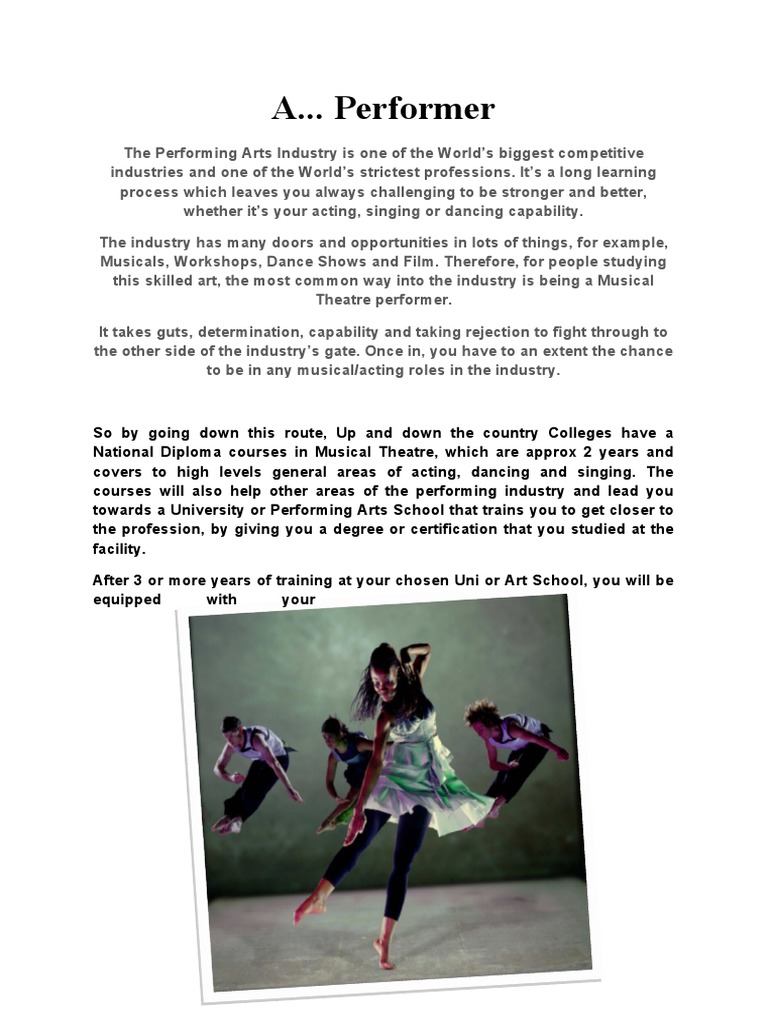 A Performer | PDF