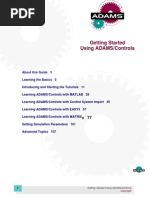 Getting Started Using ADAMS Controls