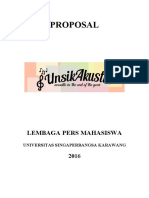 Proposal Unsikakustik 2016 Sponsorship
