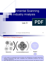 Lec. 3 Environmental Scanning & Industry Analysis