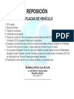 REPOSICIÓN de Placas de Vehículos, Casi Aplica para Tarjeta y Certificado