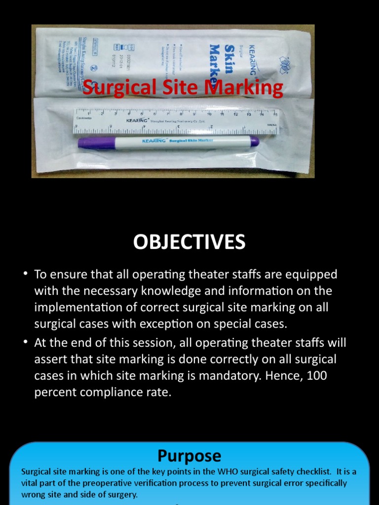 Surgical Site Marking PDF Surgery Medicine