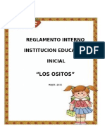 Reglamento Interno de Las Instituciones Educativas de Inicial