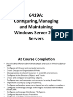 6419A: Configuring, Managing and Maintaining Windows Server 2008 Servers