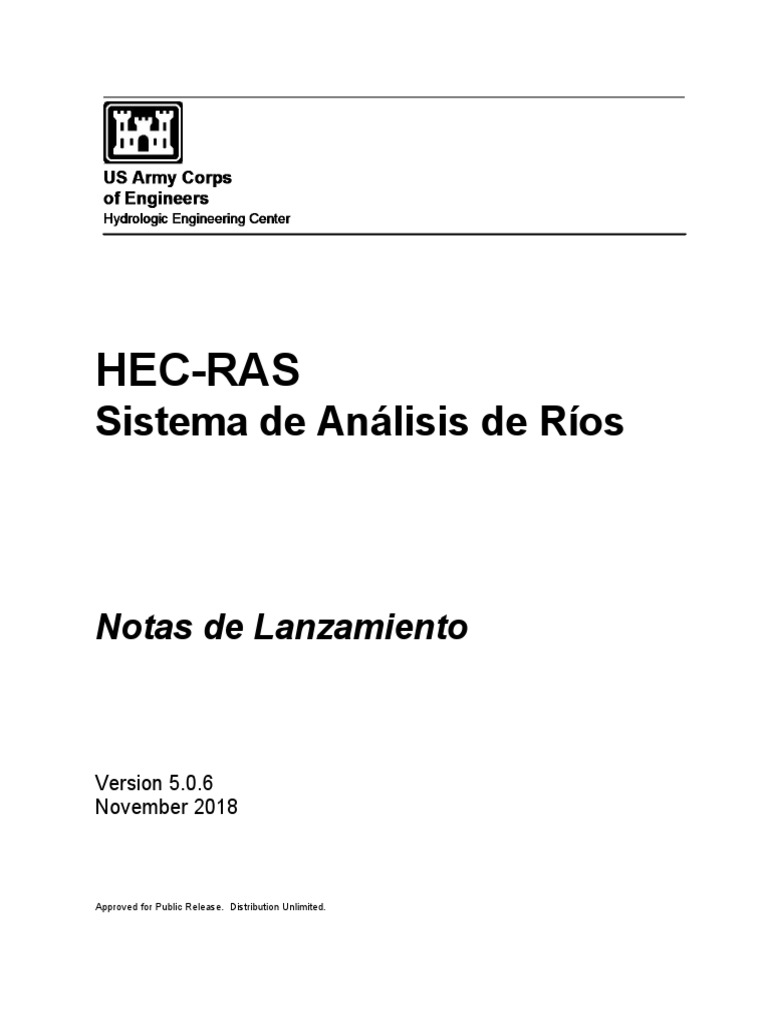 HEC-RAS 5.0.6 Release Notes | PDF | Microsoft Windows | Software