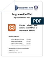 Montar Página Web Sencilla Con PHP en El Servidor de XAMPP PDF