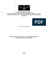 Cardoso 2016 - Golpe de Estado Sec XXI Honduras Recomposição Neoliberal PDF