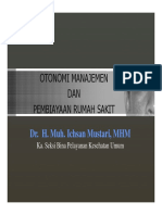 Otonomi Manajemen Dan Pembiayaan RS PDF