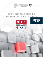 Catálogo Nacional de INCIDENCIAS