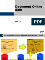 Document Online Split: Sap Ag