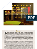 The Majority Text & Textus Receptus Vs. the Critical Text Editions and the Modern Bible Versions, ESV Version, Fifth Edition, Revised -- FREE