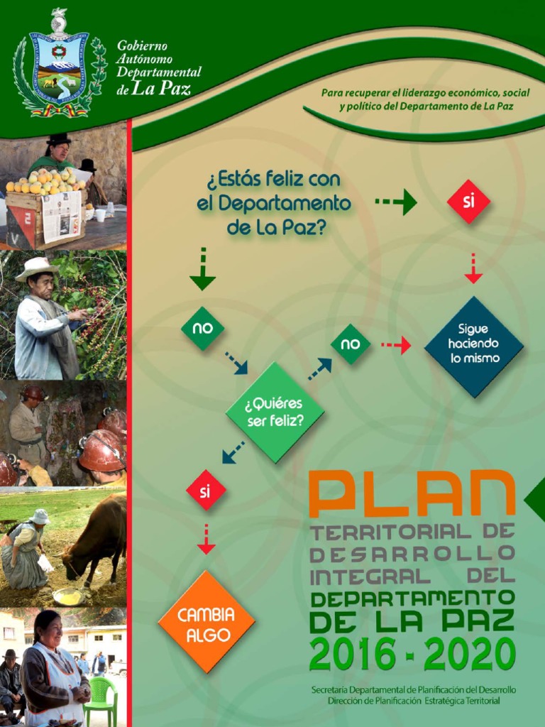 Plan Territorial de Desarrollo Integral La Paz 2016 - 2020 | Bolivia ...