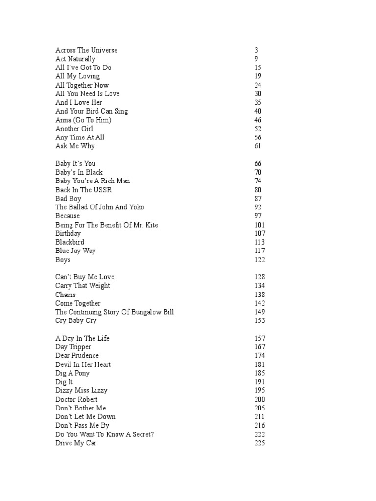 The Beatles Complete Scores Overview | PDF | George Martin | The
