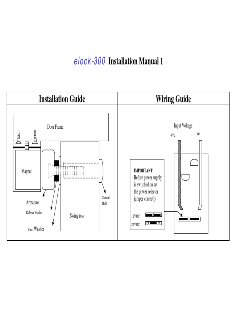 Elock 300 Installation Guide Pdf
