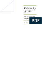 Philosophy of Life (Philosophy 101, SUNY Cobleskill)