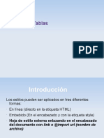 Estilo CSS Listas y Tablas PDF