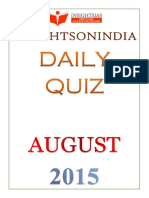 Daily Quiz Aug 2015