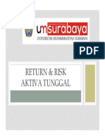 Return Risk Aktiva Tunggal