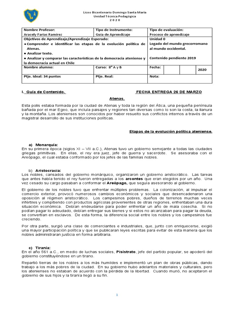 Evolución de la Democracia Ateniense | PDF | Antigua Grecia | Democracia