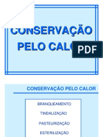 Conservação por calor: branqueamento, tindalização, pasteurização e esterilização